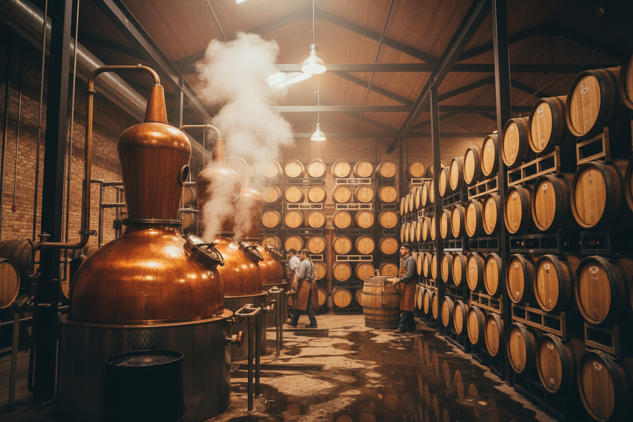 a cool bourbon making operation